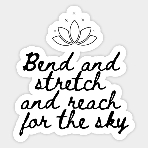 Bend and Stretch Yoga inspiration Sticker by DestinationAU